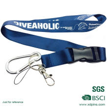 Customized Design Blue Color Medal Lanyard with Accessory